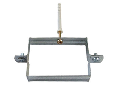 Square Downpipe Bracket  - Used to fasten a square galvanized downpipe